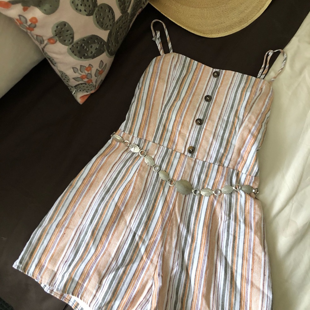 Striped romper
